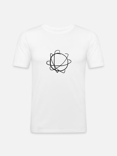 circles circle - Men's Slim Fit T-Shirt - white