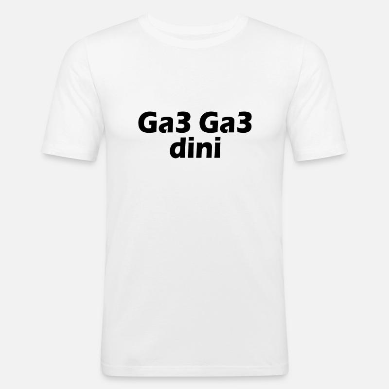 Ga3 ga3 dini - Men's Slim Fit T-Shirt - white
