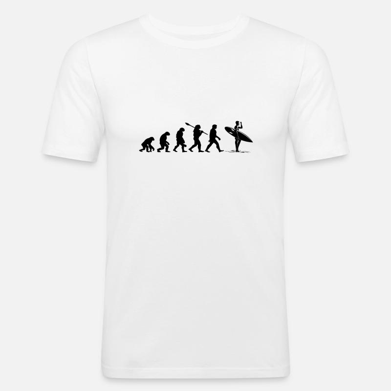 Surf Evolution - Men's Slim Fit T-Shirt - white