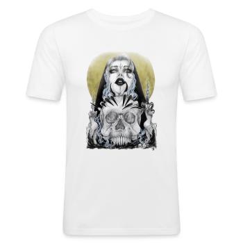 Night Rituals - Men's Slim Fit T-Shirt - white - Front - Nik (191cm)