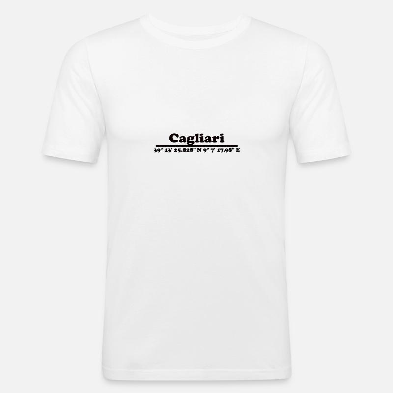 Cagliari Coordinates - Men's Slim Fit T-Shirt - white