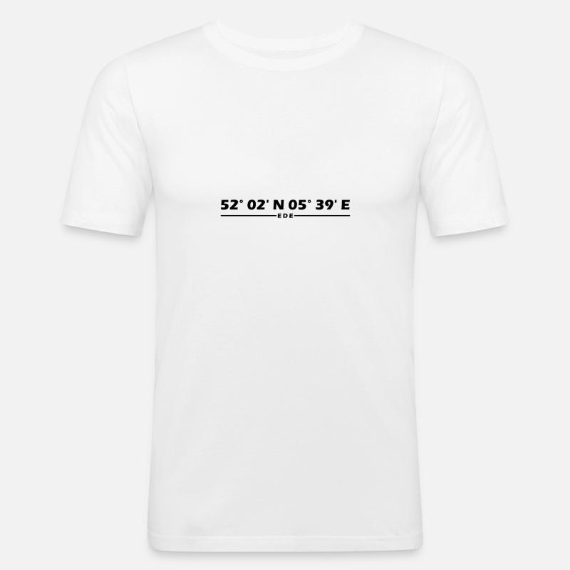 Ede Coordinates - Men's Slim Fit T-Shirt - white