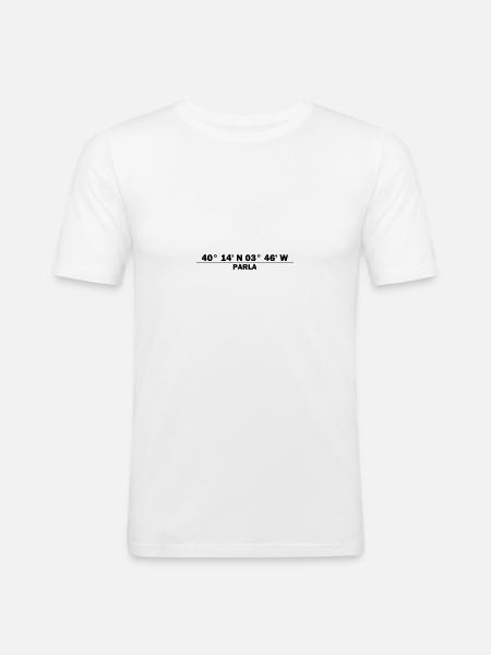 Parla coordinates - Men's Slim Fit T-Shirt - white