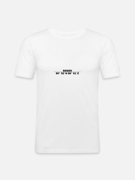 Siegen Coordinates - Men's Slim Fit T-Shirt - white