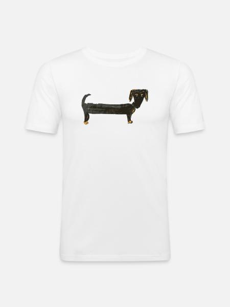 wiener - Männer Slim Fit T-Shirt - Weiß