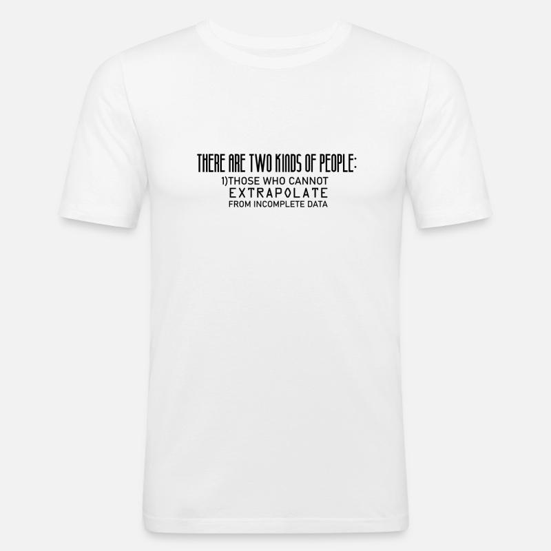 Mathematik Lustiges Mathe Extrapolate - Männer Slim Fit T-Shirt - Weiß
