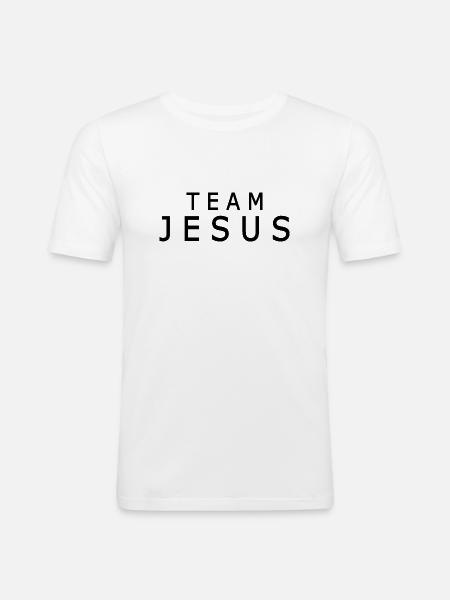Team jesus - Men's Slim Fit T-Shirt - white