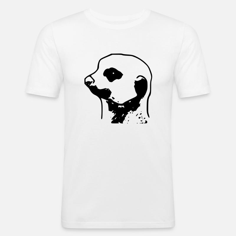 erdmann/erdfrau - Männer Slim Fit T-Shirt - Weiß