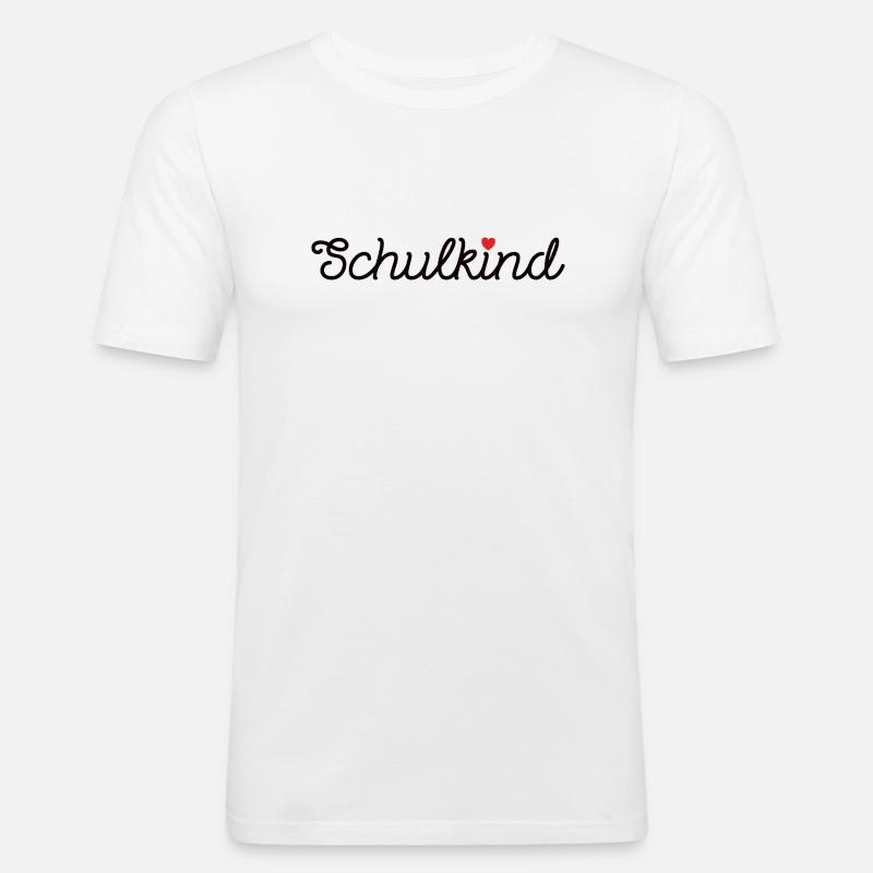 Schulkind Einschulung Berufsschule Schulanfang - Männer Slim Fit T-Shirt - Weiß