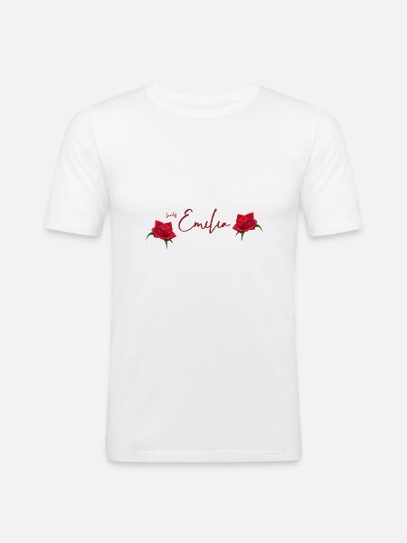 Emilia Birthday Emilia - Men's Slim Fit T-Shirt - white
