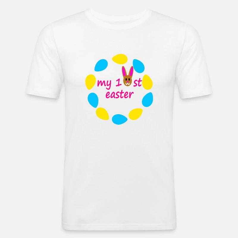 My first easter - Men's Slim Fit T-Shirt - white
