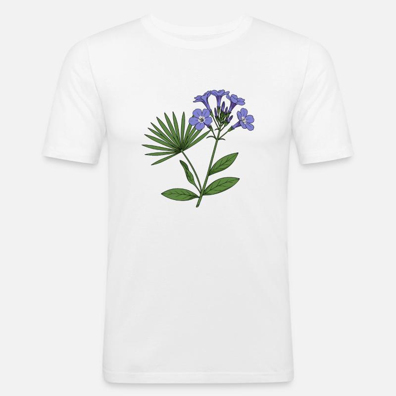 Babiana stricta - Männer Slim Fit T-Shirt - Weiß