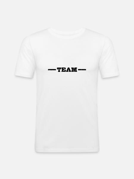Team Line - Men's Slim Fit T-Shirt - white