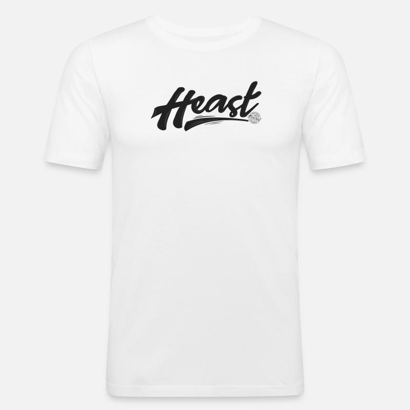 Heast - Männer Slim Fit T-Shirt - Weiß