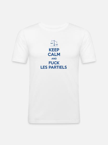Les partiels Tee shirts - T-shirt près du corps Homme - blanc