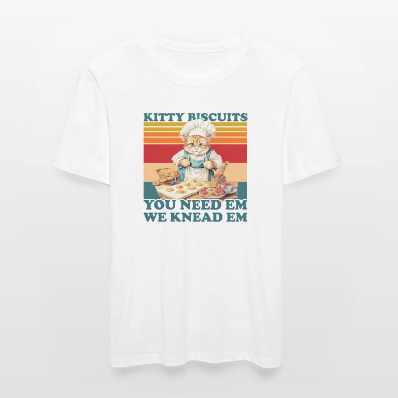 Kitty Biscuits Cat Cat Biscuits Baker Baker T-shirt près du corps Homme