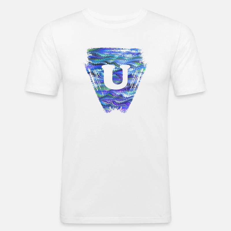 Triangle E 103 U - T-shirt près du corps Homme - blanc