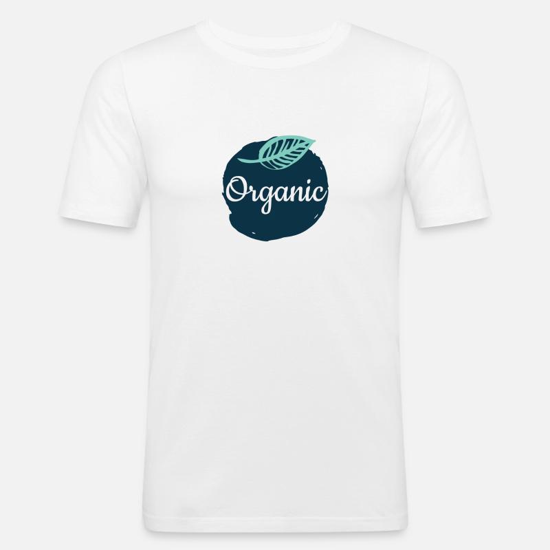 Veganer Vegetarier Tierschutz Geschenkidee - Männer Slim Fit T-Shirt - Weiß
