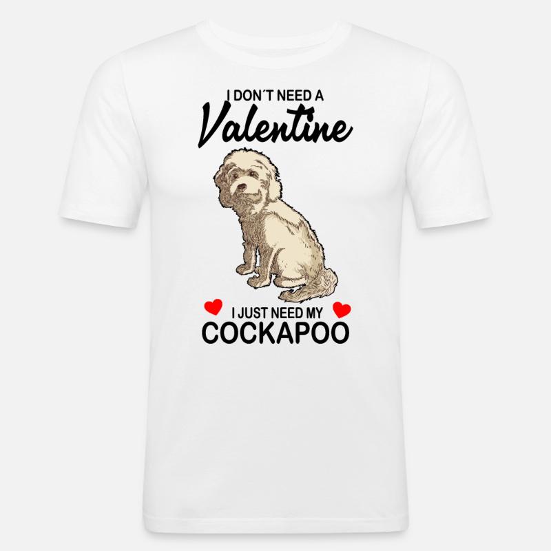 Cockapoo - Men's Slim Fit T-Shirt - white