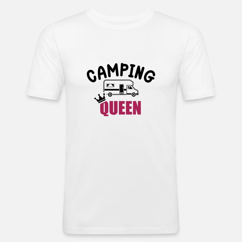 Wohnmobil - Männer Slim Fit T-Shirt - Weiß