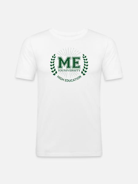 Me Youniversity - Men's Slim Fit T-Shirt - white