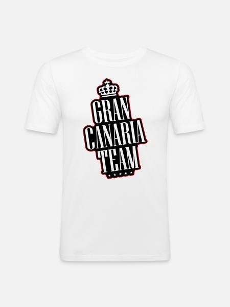 Gran Canaria Team - Men's Slim Fit T-Shirt - white