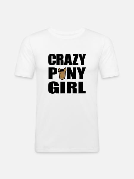 pony - Men's Slim Fit T-Shirt - white