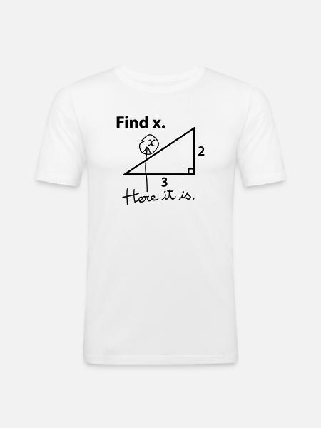 Find X. - Men's Slim Fit T-Shirt - white