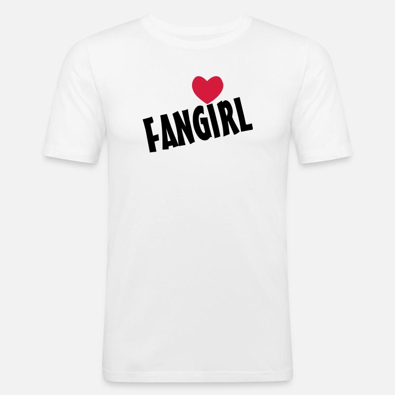 Fangirl Geschenk - Männer Slim Fit T-Shirt - Weiß