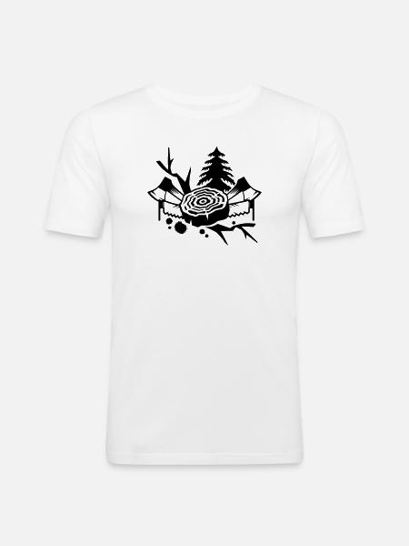 Tools for lumberjacks - Men's Slim Fit T-Shirt - white