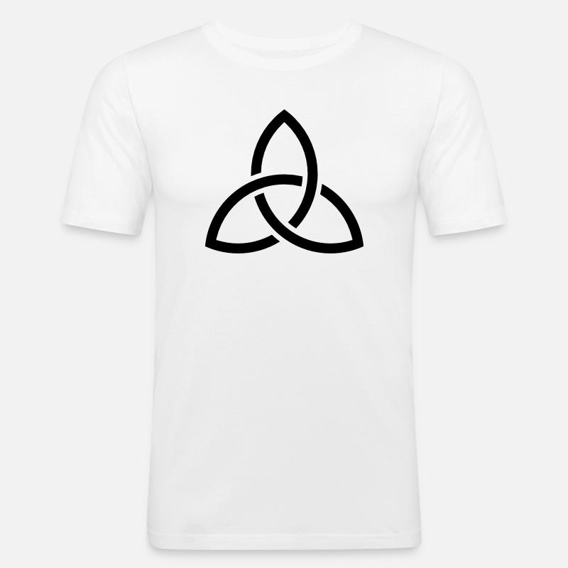 Celtic Knot - Männer Slim Fit T-Shirt - Weiß
