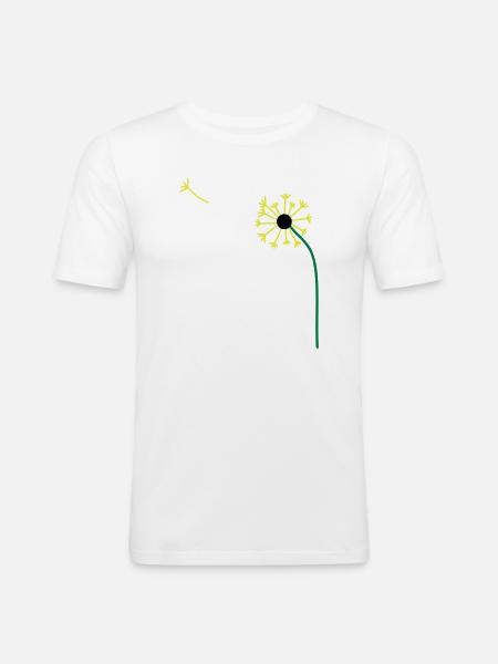 Dandelion,Dandelion,Buttercup, ✔ - Men's Slim Fit T-Shirt - white