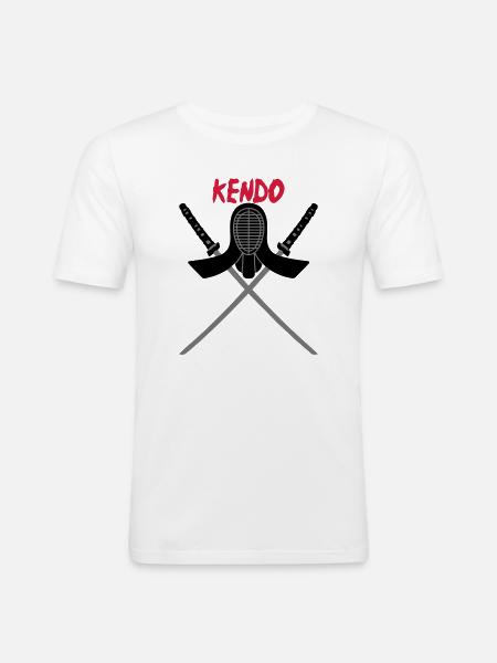 KENDO - T-shirt près du corps Homme - blanc