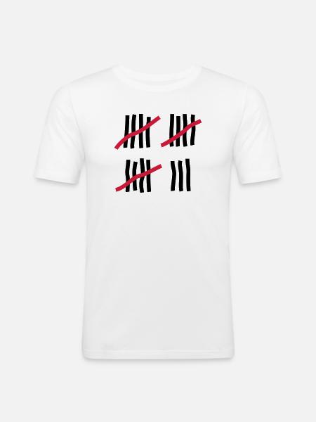 18 ans - anniversaire - T-shirt près du corps Homme - blanc