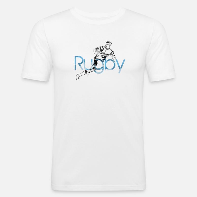 rugby - Men's Slim Fit T-Shirt - white