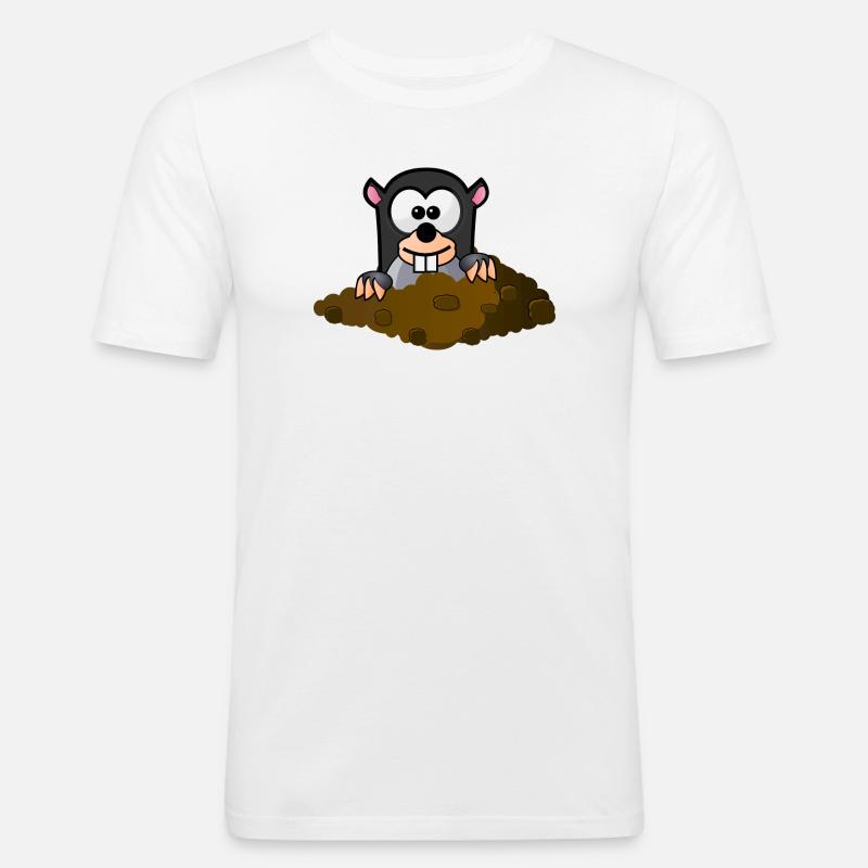 Molecule comic style - Men's Slim Fit T-Shirt - white