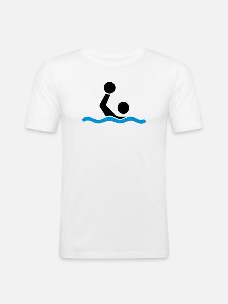 water polo - Men's Slim Fit T-Shirt - white