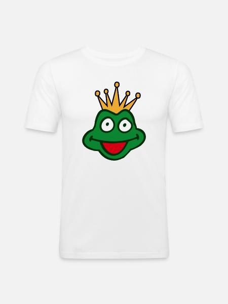 frog Prince - Men's Slim Fit T-Shirt - white