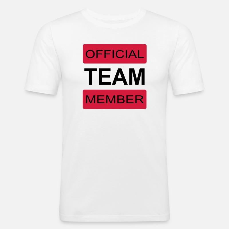 Team - Männer Slim Fit T-Shirt - Weiß