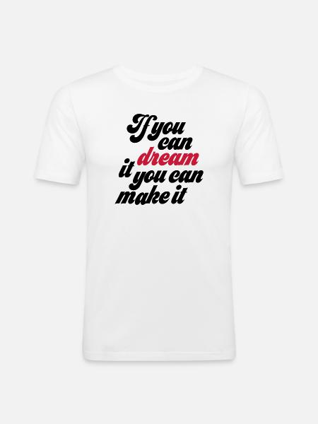 motivation - Men's Slim Fit T-Shirt - white