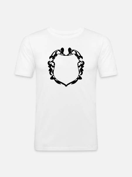 Un blason - T-shirt près du corps Homme - blanc