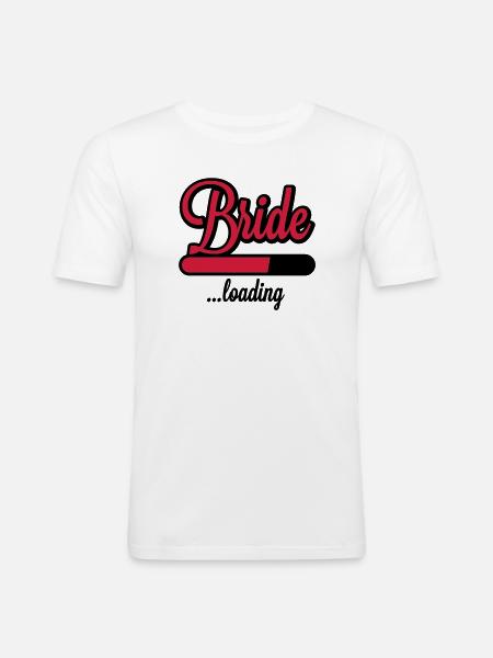 Bride loading | Hen Night - T-shirt près du corps Homme - blanc