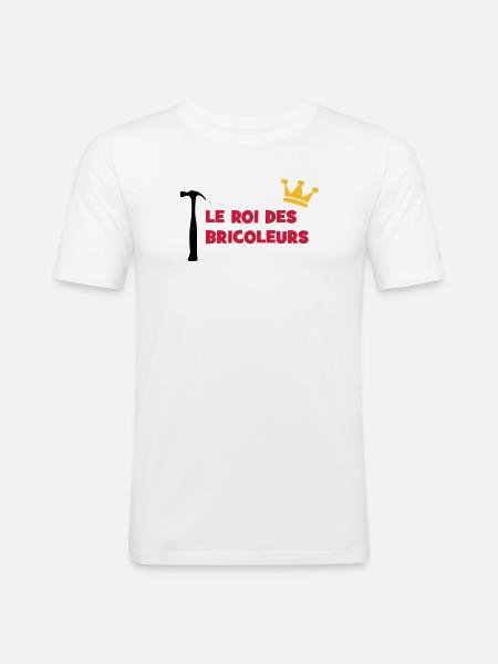 The King of Handymen - Men's Slim Fit T-Shirt - white