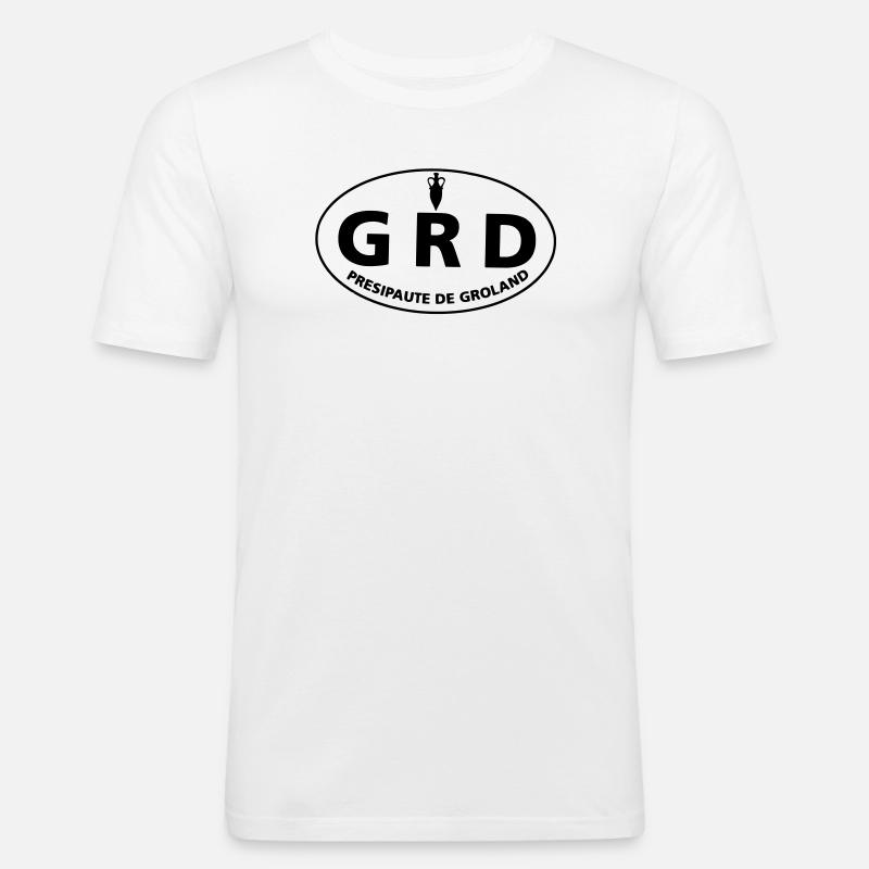 GRD - Männer Slim Fit T-Shirt - Weiß