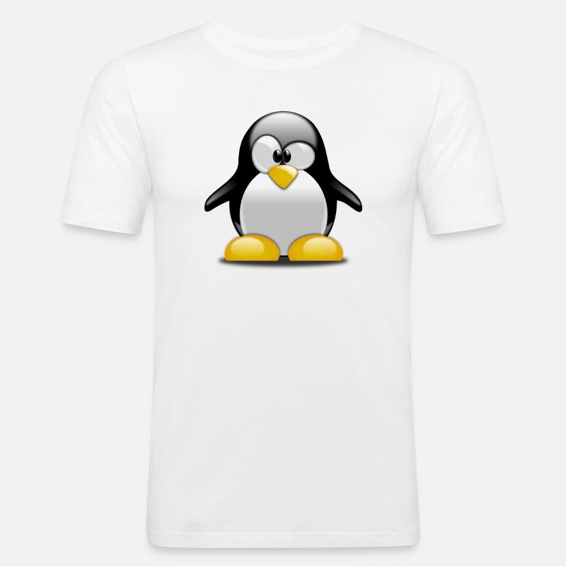 Pinguin - Männer Slim Fit T-Shirt - Weiß