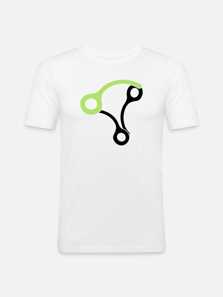 3skydivepins - Männer Slim Fit T-Shirt - Weiß