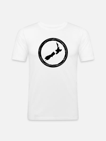 new zealand - Men's Slim Fit T-Shirt - white