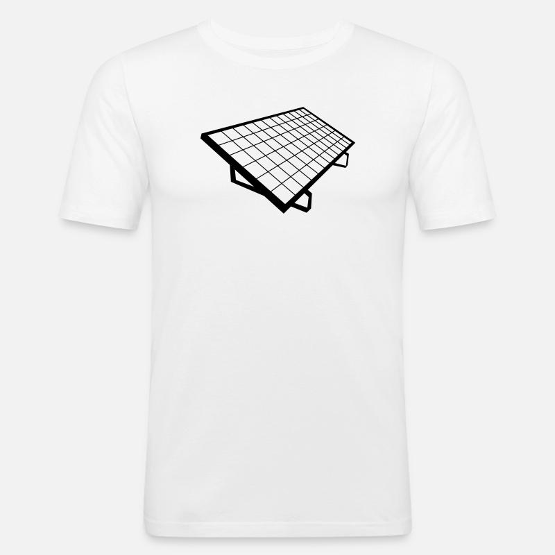 solar panel Solar System - Men's Slim Fit T-Shirt - white