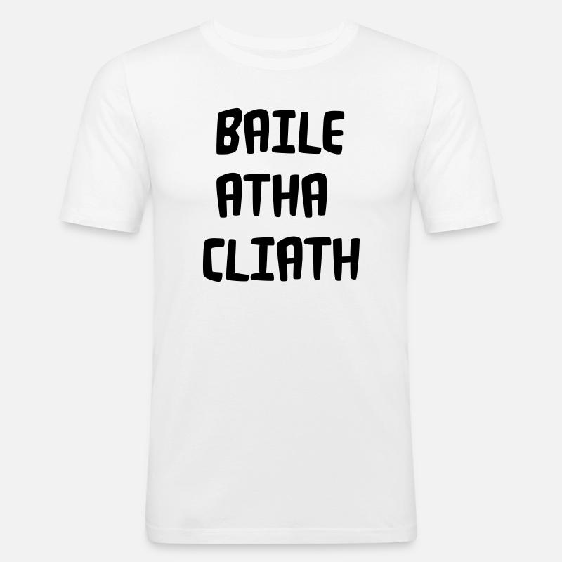 Baile Atha Cliath - Men's Slim Fit T-Shirt - white
