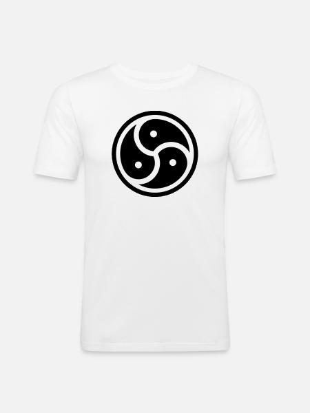 triskele - Men's Slim Fit T-Shirt - white